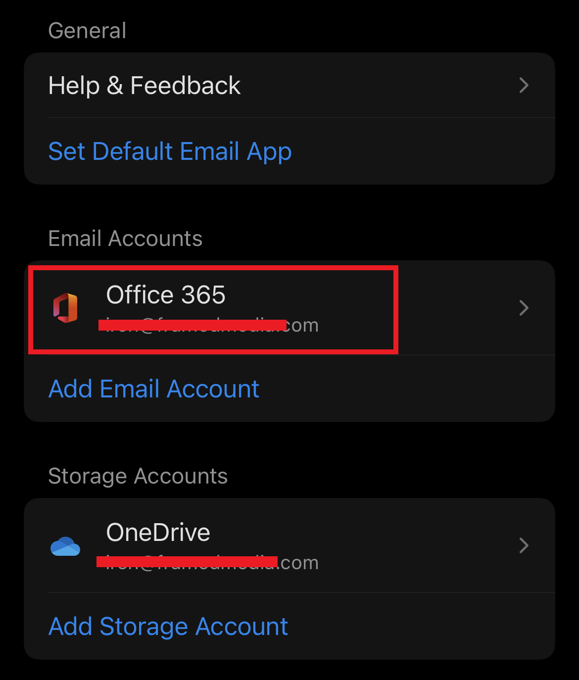 Tocca l'account che desideri eliminare | Come faccio a disconnettermi da Outlook Mobile